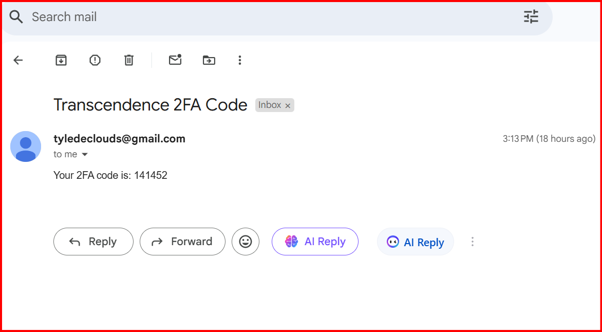 Two-Factor Authentication Code Entry